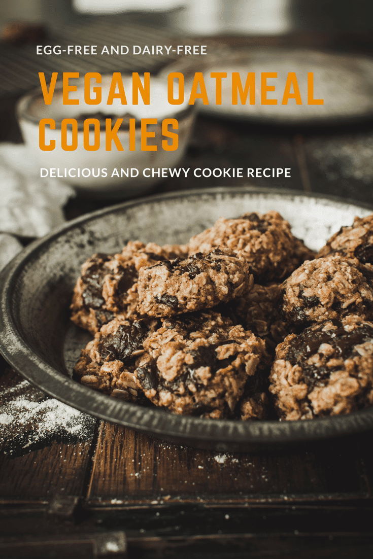 Eggless Oatmeal Cookies