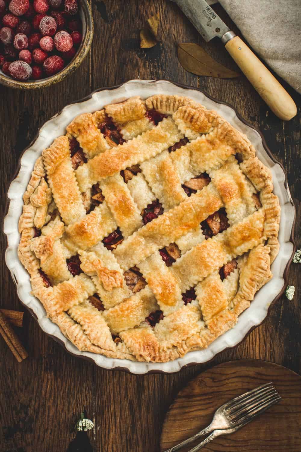 The Best Apple and Cranberry Pie | Aimee Mars