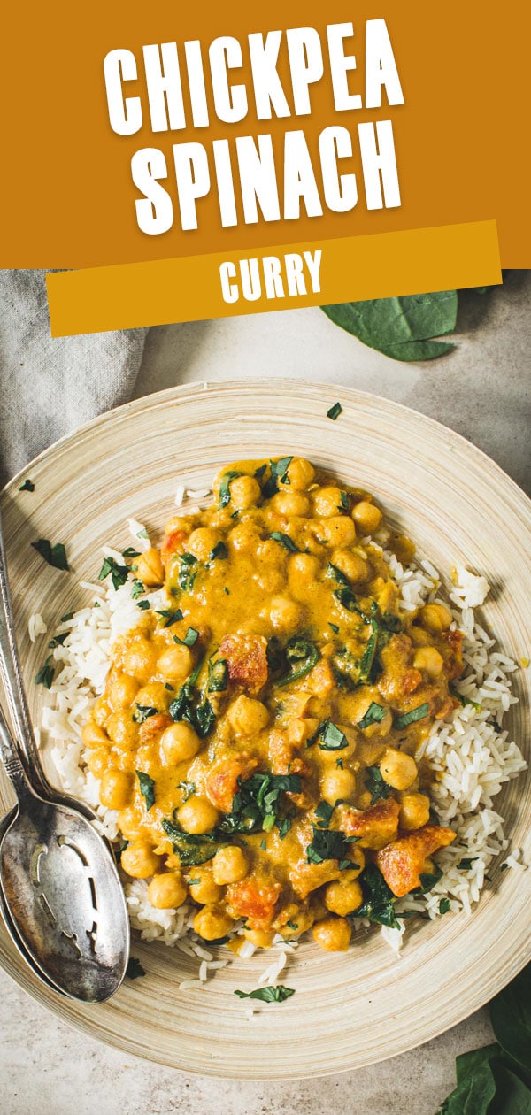 20 Minute Chickpea Curry Over Cauliflower Rice